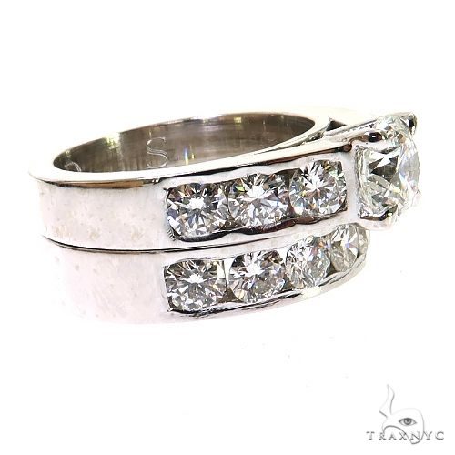 Platinum Engagement Ring Set 68941