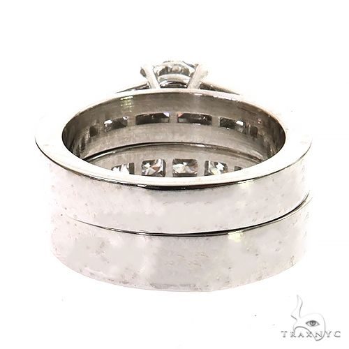 Platinum Engagement Ring Set 68941