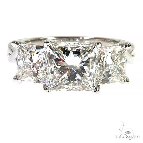 Princess Cut Diamond Engagement Ring (Lab) 68194