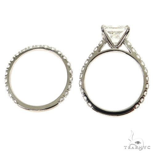 Princess Cut Diamond Engagement Ring Set 68836