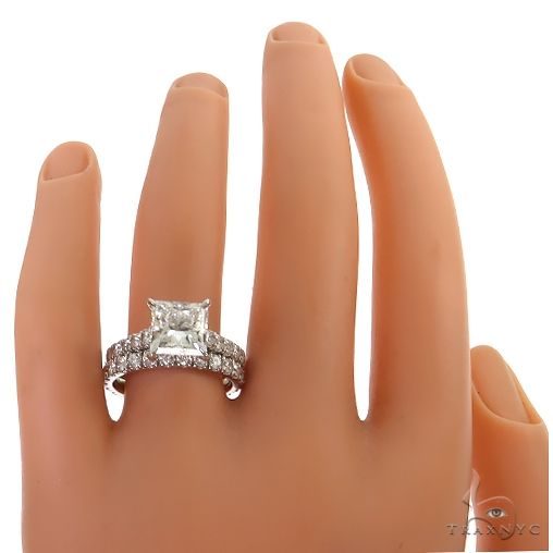 Princess Cut Diamond Engagement Ring Set 68836
