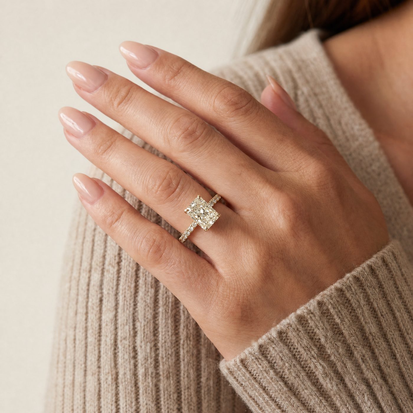 Radiant Cut Diamond Engagement Ring 68554