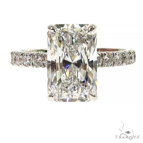 Radiant Cut Pavé Engagement Ring 68633