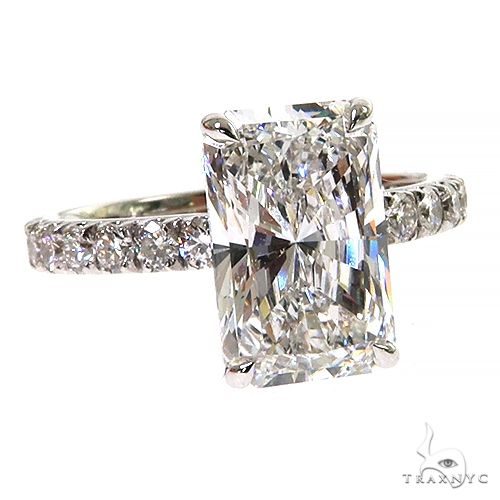 Radiant Cut Pavé Engagement Ring 68633