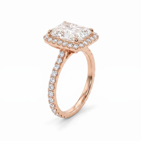 Radiant Cut Diamond Engagement Ring 68944