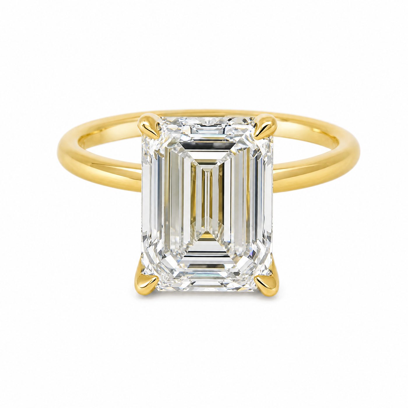 Emerald Diamond Engagement Ring 70116