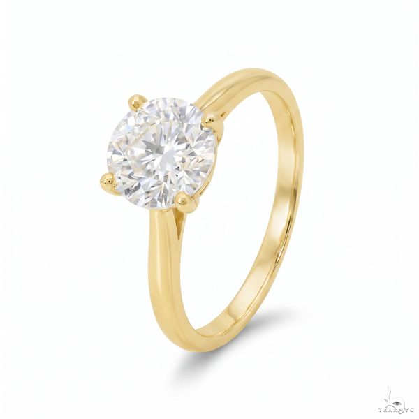 Solitaire Round Brilliant Diamond Engagement Ring 70118
