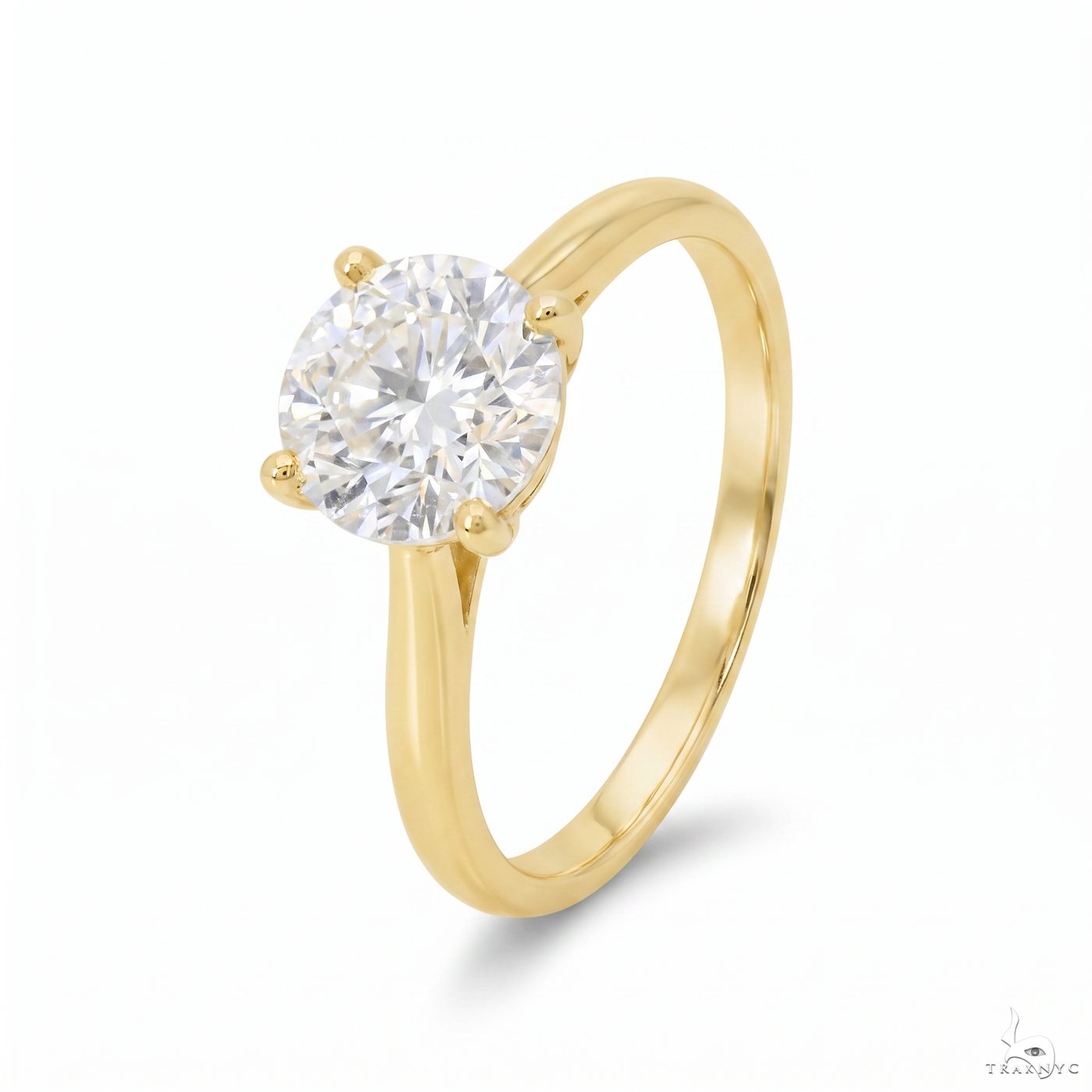 Solitaire Round Brilliant Diamond Engagement Ring 70118