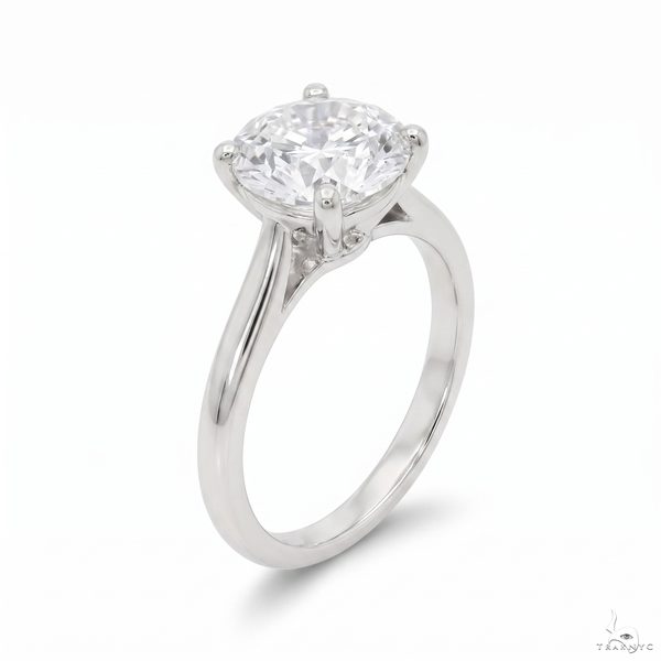 Solitaire Round Brilliant Diamond Engagement Ring 70119