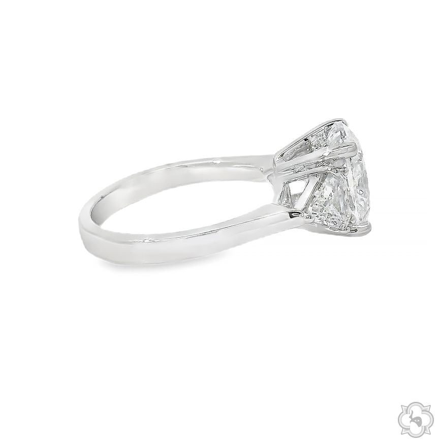 Trilogy Cushion Glow Engagement Ring 70688