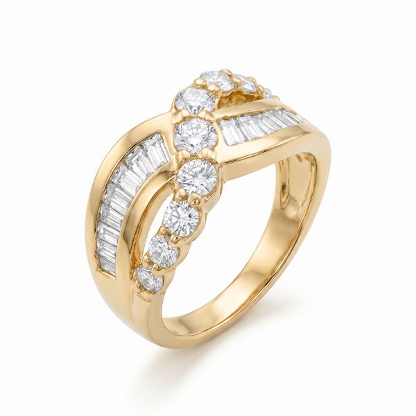 Custom Diamond Journey Ring 30978