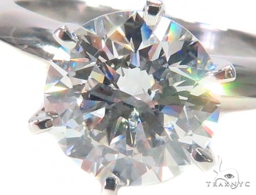 Pave Diamond Engagement Solitaire Ring 44597
