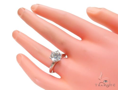 Pave Diamond Engagement Solitaire Ring 44597