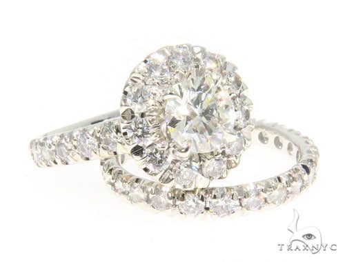 Prong Diamond Engagement Ring Set 44600
