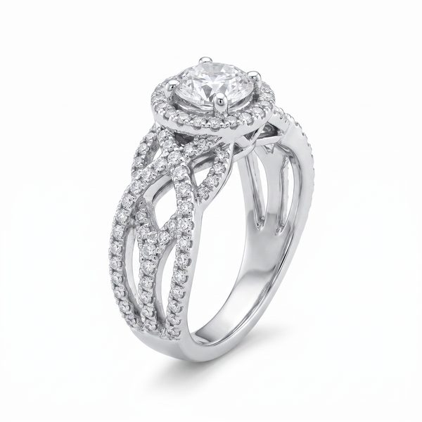 Infinity Diamond Engagement Ring 45288