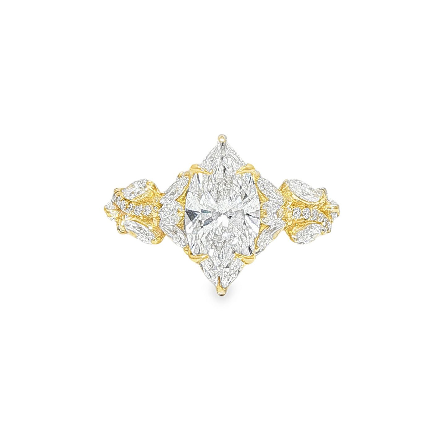 Marquise Bloom Engagement Ring 71089