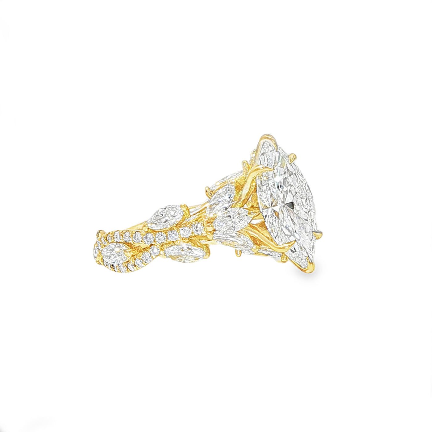 Marquise Bloom Engagement Ring 71089