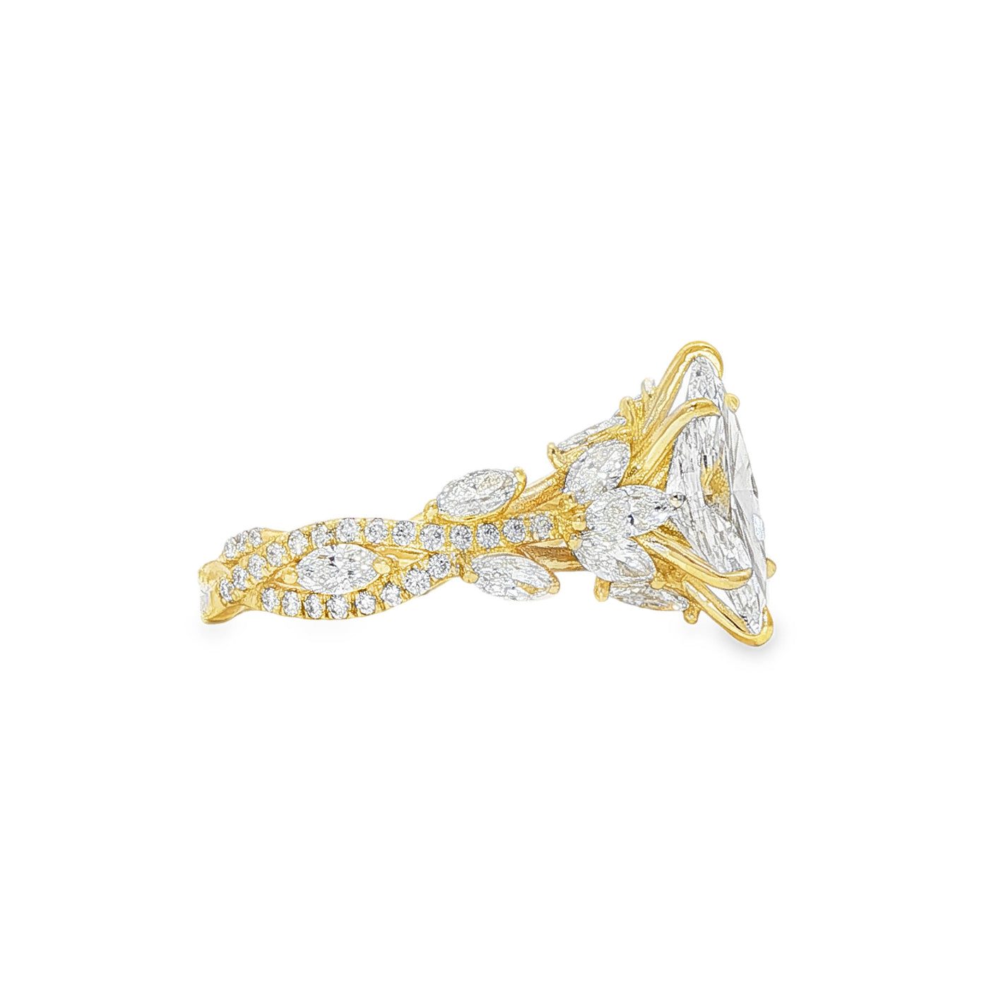 Marquise Bloom Engagement Ring 71089