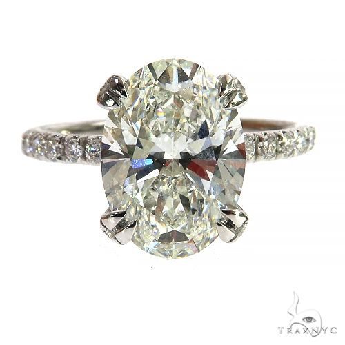 Oval Shape Diamond Engagement Ring (Lab) 68286