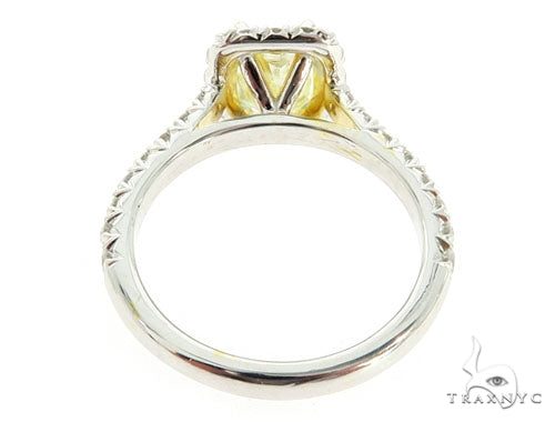 Cushion Cut Halo Diamond Engagement Ring Set 45619