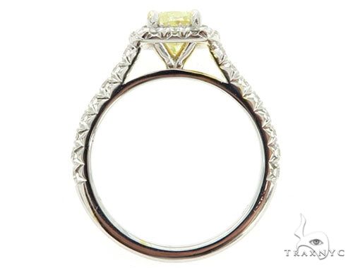 Cushion Cut Halo Diamond Engagement Ring Set 45619