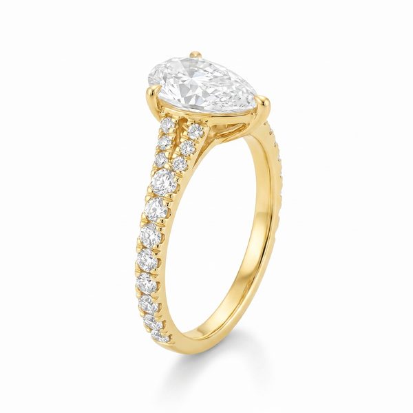 Mirabella Pear Engagement Ring 1 Ct 71608