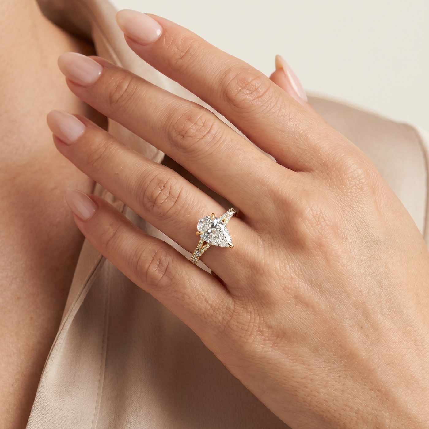 Mirabella Pear Engagement Ring 2 Ct 71605