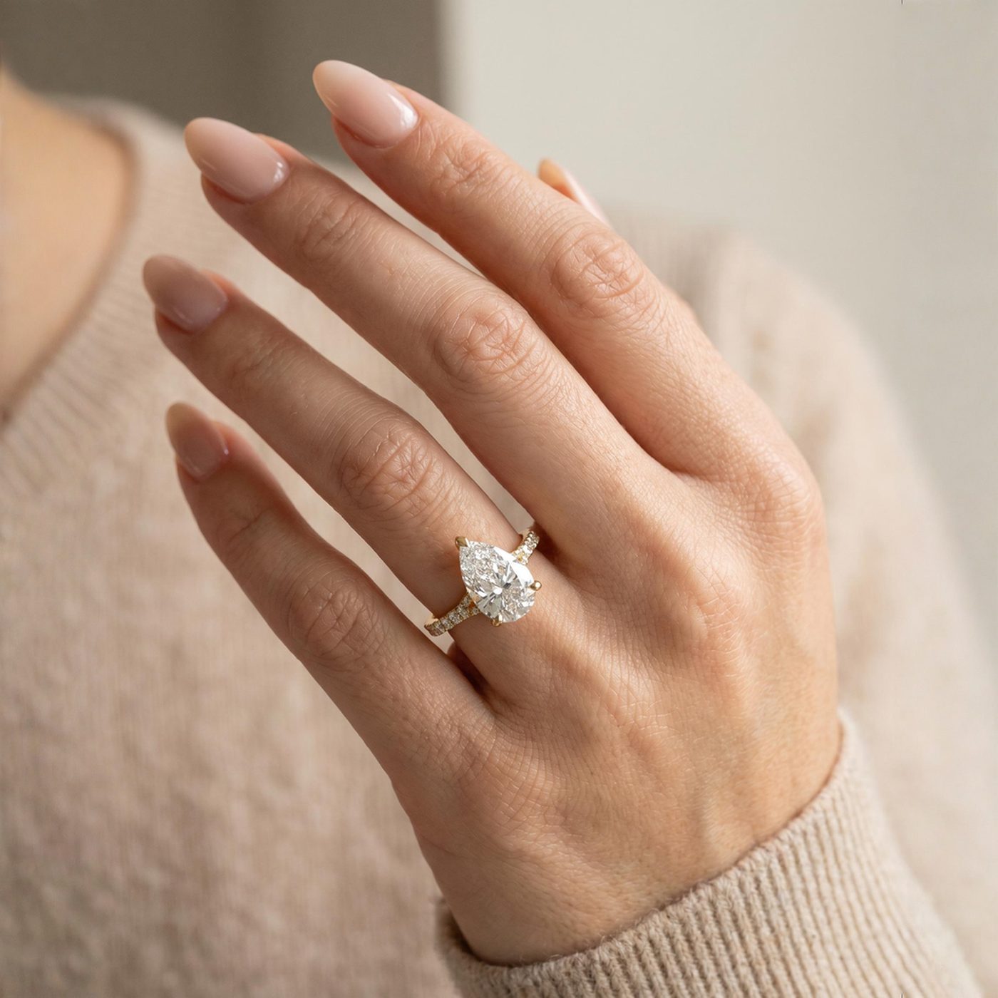 Mirabella Pear Engagement Ring 3 Ct 71607