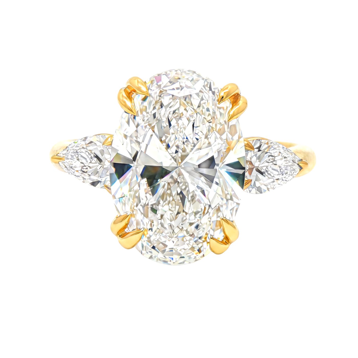 Opulent Oval Engagement Ring 71377
