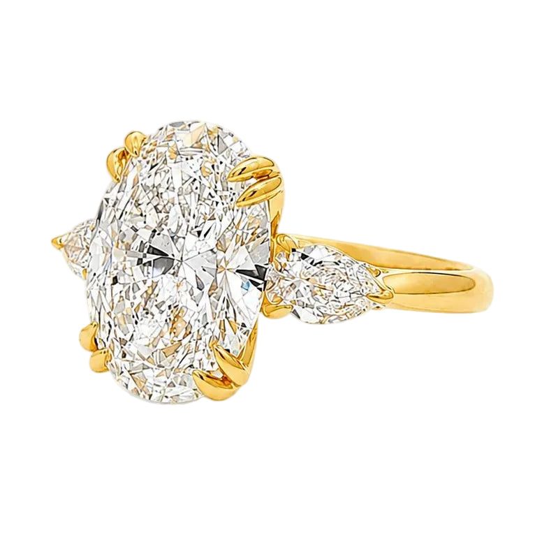Opulent Oval Engagement Ring 71377