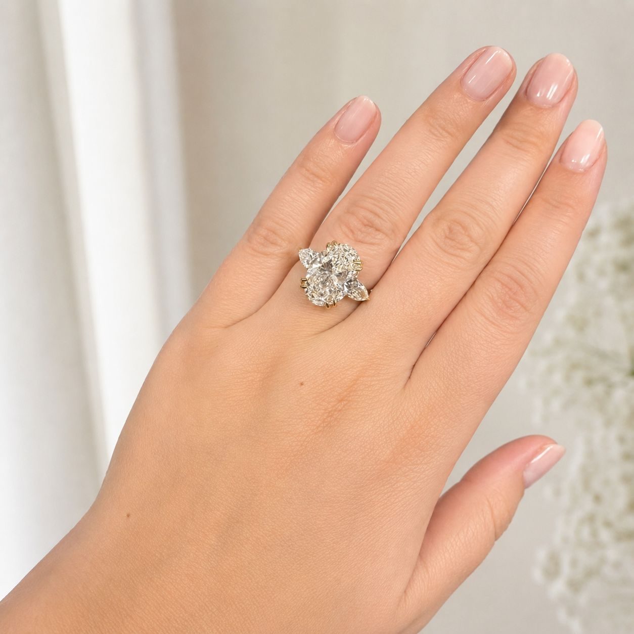Opulent Oval Engagement Ring 71377