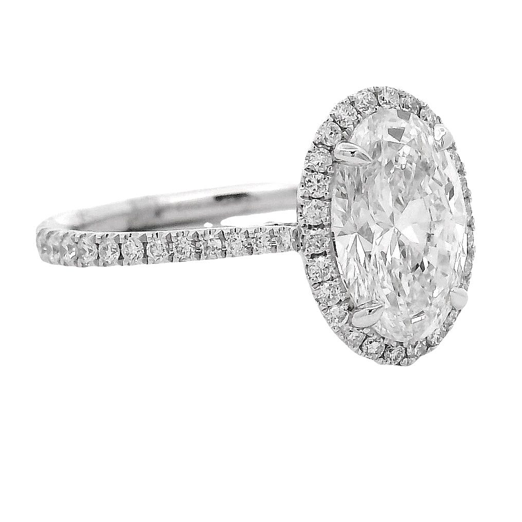 Oval Halo Diamond Engagement Ring 70951
