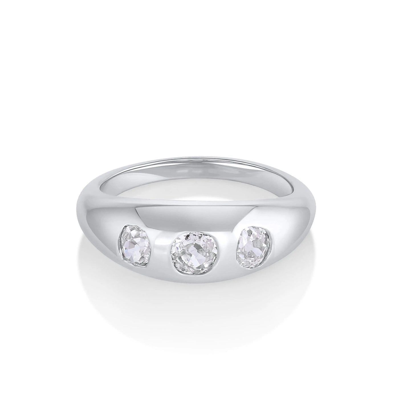 1.02tcw Old Cut Diamond Bombe